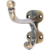 Hammer and Tongs Flat Top Ball End Hat & Coat Hook - W35mm x H85mm in Gold | Size: 1000mm x 1000mm