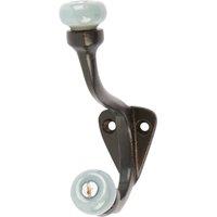 Hammer and Tongs Grey Ceramic Ball Hat & Coat Hook - W30mm x H105mm in Black | Size: 1000mm x 1000mm