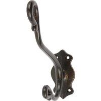 Hammer and Tongs Curly Hat & Coat Hook - W40mm x H140mm - Black | Size: 1000mm x 1000mm
