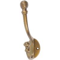 Hammer and Tongs Ball End Hat & Coat Hook - W35mm x H135mm in Gold | Size: 1000mm x 1000mm