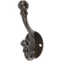 Hammer and Tongs Ball End Hat & Coat Hook - W30mm x H95mm in Black | Size: 1000mm x 1000mm