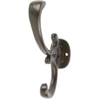 Hammer and Tongs Ornamental Hat & Coat Hook - W30mm x H130mm in Black | Size: 1000mm x 1000mm