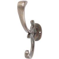 Hammer and Tongs Ornamental Hat & Coat Hook - W30mm x H130mm in Grey | Size: 1000mm x 1000mm