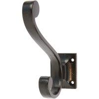 Hammer and Tongs Square Back Hat & Coat Hook - W35mm x H105mm in Black | Size: 1000mm x 1000mm