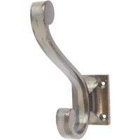 Hammer and Tongs Square Back Hat & Coat Hook - W35mm x H105mm in Grey | Size: 1000mm x 1000mm