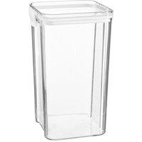 Argon Tableware Food Storage Container - 1.3L - Reusable Airtight Kitchen Jar with Clip-Top Lid in White