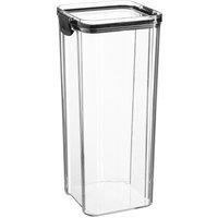 Argon Tableware Food Storage Container - 1.8L - Reusable Airtight Kitchen Jar with Clip-Top Lid in Black