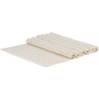 Nicola Spring Cotton Fabric Placemats - Pack of 6 in Natural