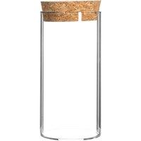 Argon Tableware Glass Storage Jar with Cork Lid in Clear