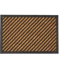 Nicola Spring Heavy Duty Door Mat - 60 x 40cm - Diagonal in Brown | Size: 40 cm x 60 cm