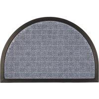 Nicola Spring Heavy Duty Half Moon Door Mat - 60 x 40cm - Grey | Size: 40 cm x 60 cm