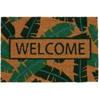 Nicola Spring Coir Door Mat - 60 x 40cm - Banana Leaf | Size: 40 cm x 60 cm