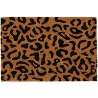 Nicola Spring Coir Door Mat - 60 x 40cm - Leopard | Size: 40 cm x 60 cm