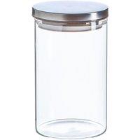 Argon Tableware Scandi Storage Jar with Metallic Lid - 1 Litre in Silver
