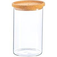 Argon Tableware Scandi Storage Jar with Cork Lid 1 Litre in Clear