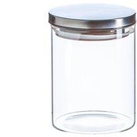Argon Tableware Scandi Storage Jar with Metallic Lid - 750ml in Silver