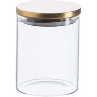 Argon Tableware Scandi Storage Jar with Metallic Lid - 750ml in Gold