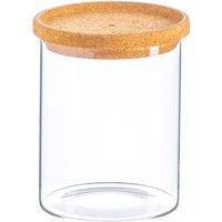 Argon Tableware Scandi Storage Jar with Cork Lid 750ml in Clear