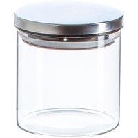 Argon Tableware Scandi Storage Jar with Metallic Lid - 550ml in Silver