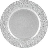 Argon Tableware Hammered Charger Plate - 33cm in Silver