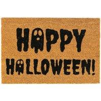 Nicola Spring Halloween Coir Door Mat - 60 x 40cm - Ghost | Size: 40 cm x 60 cm