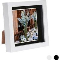Nicola Spring 3D Box Photo Frame - 6 x 6 with 4 x 4 Mount - White Mount