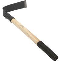 Harbour Housewares Steel Garden Hand Hoe - 43cm - Natural in Brown