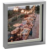 Nicola Spring 3D Box Photo Frame - 10 x 10 with 8 x 8 Mount - Ivory Mount in Grey