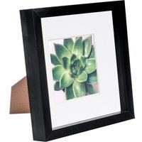 Nicola Spring 3D Box Photo Frame - 8 x 8 with 4 x 4 Mount - Ivory Mount in Black