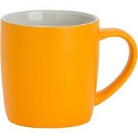 Argon Tableware Matte Coloured Coffee Mug - 350ml - Durable Stoneware Cappuccino Latte Tea Cup in Yellow