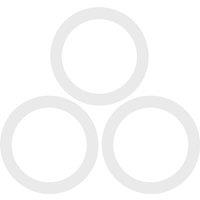 Argon Tableware Glass Storage Jar Seals - Small - Pack of 6 in Clear