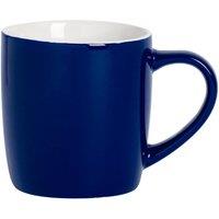 Argon Tableware Coloured Coffee Mug - 350ml - Durable Stoneware Cappuccino Latte Tea Cup in Navy