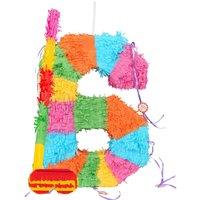 Fax Potato Cardboard Pinata Stick & Blindfold Set - Number 6 Party Decoration