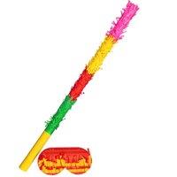 Fax Potato Pinata Buster Stick & Blindfold Set - Rainbow