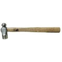 Loops 8oz Hardwood Ball Pein Hammer Striking Shaping Metal Wooden Shaft & Steel Head in Metallics