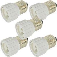Loops 5x LED Spot Light Bulb Adapter E27 Edison Screw To Mini GU10 Bayonet Converter