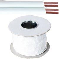 Loops 50m Bell Wire / Speaker Cable 2 Core 0.2mm 1 Amp CCA Door HiFi Audio Reel