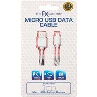 FX Powabud USB 'Data Cable' For Micro USB Devices White