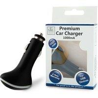 GVC Premium 'Car Charger' 1000mah for USB Devices - Black
