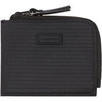 Consigned Nona Zip Round Card Holder in Black