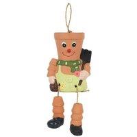 KDMD Terracotta Pot Man Planter in Coral