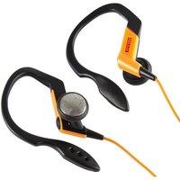 Pirelli Ear Clip 'Sports Headphones' 3.5mm Stereo Jack 15mm Unit Black/Orange