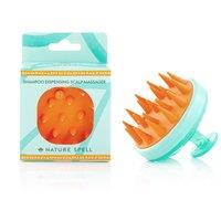 Nature Spell Shampoo Dispensing Scalp Massager in Green