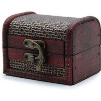 KDMD Med Colonial Boxes - Mesh Embossed in Dark Brown