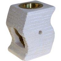 KDMD Stone Oil Burner - Stepped Wave in White