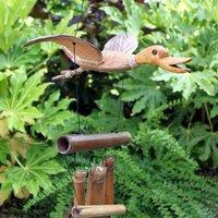 KDMD Coconut Duck Windchimes in Brown