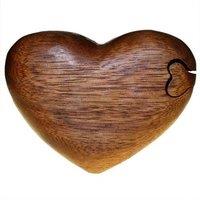 KDMD Bali Magic Box - Single Heart in Brown