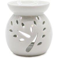 KDMD Lrg Classic White Oil Burner - Tree Cut-out