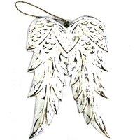 KDMD Hand Crafted Double Angel Wing - 31cm in White