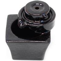 KDMD Back Flow Incense Burner - Round to Square in Black